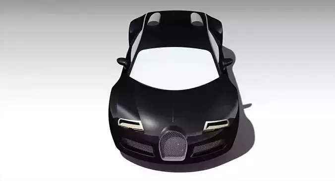 Bugatti Veyron Low-poly 3D model