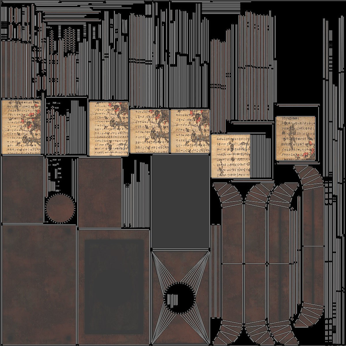 Lantern Boat Low-poly 3D model_6