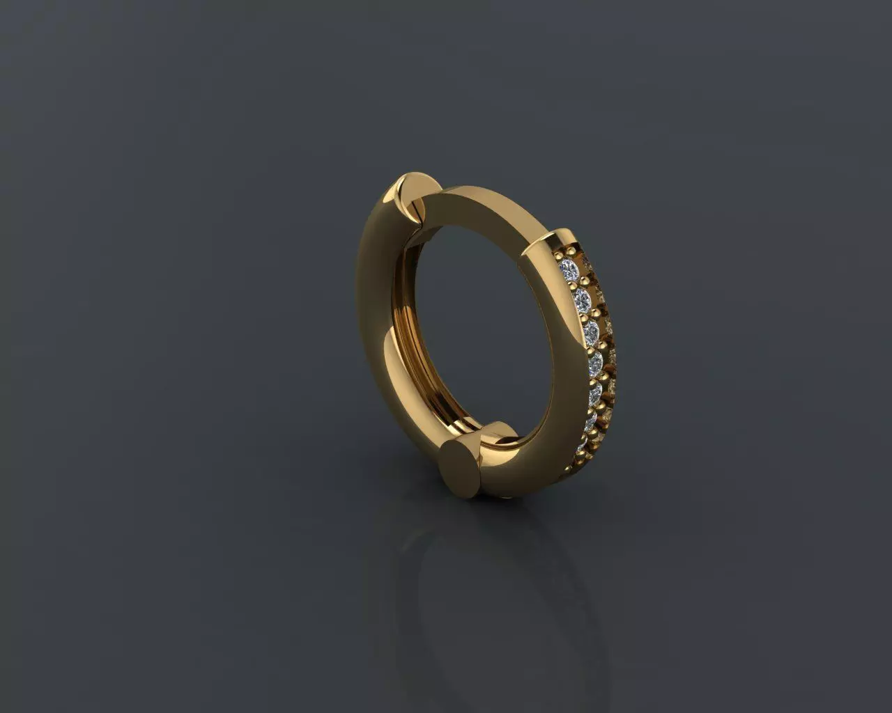 Earrings 3D print model_0