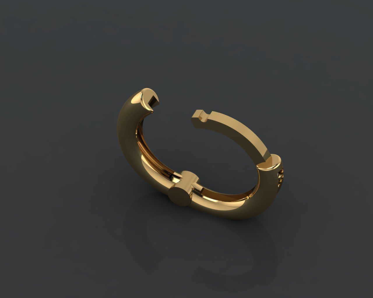 Earrings 3D print model_4