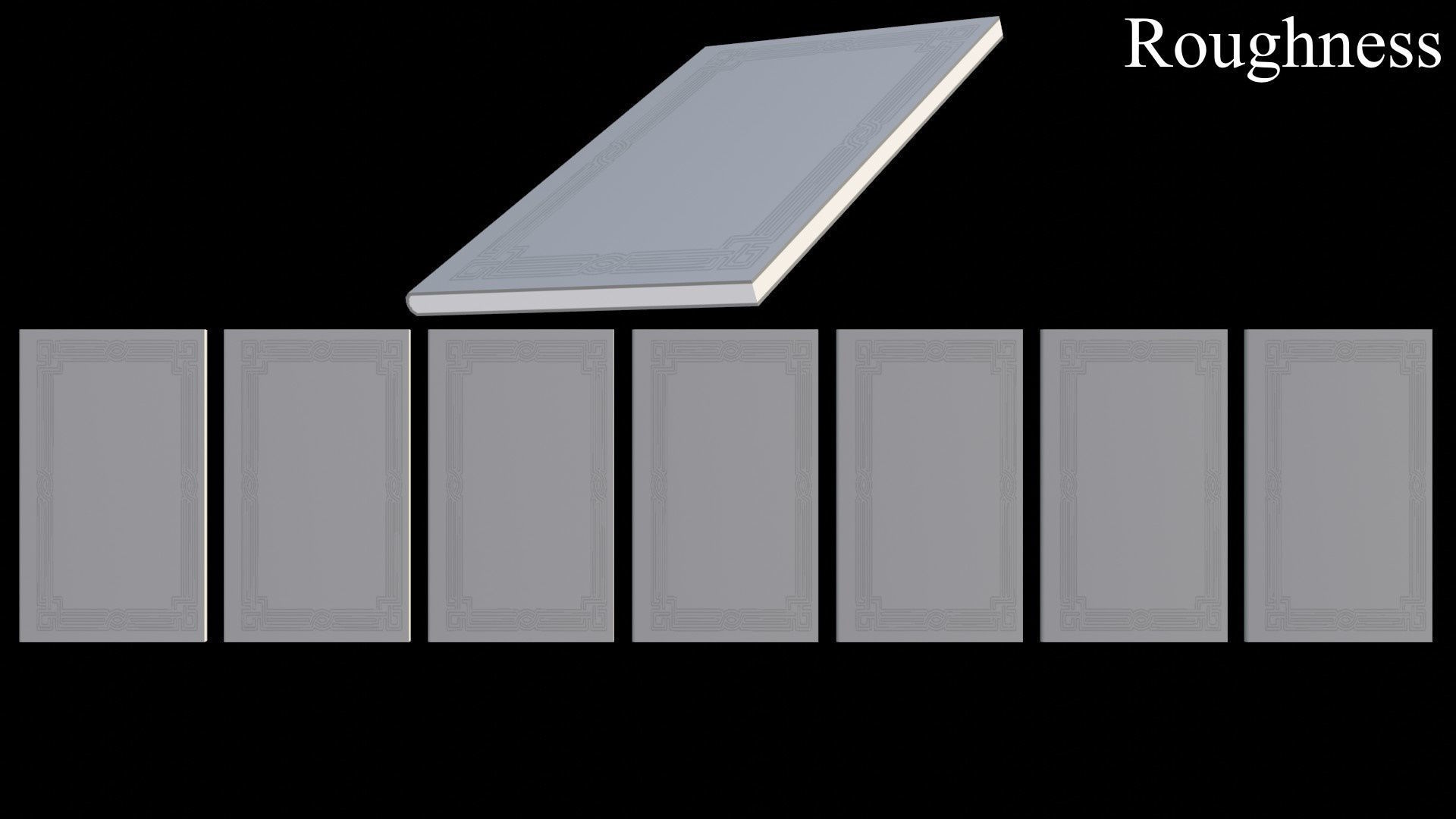 Old Magic Spells Books Low-poly 3D model_36