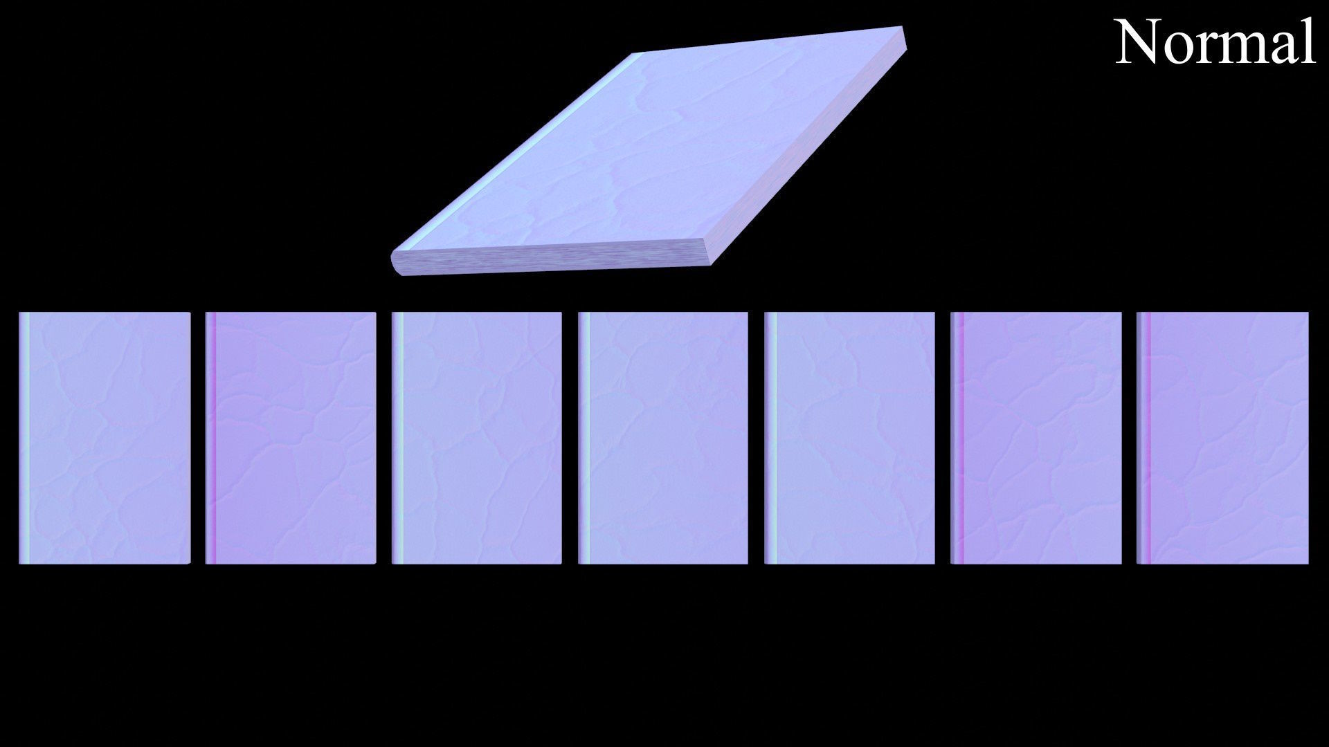 Old Magic Spells Books Low-poly 3D model_52