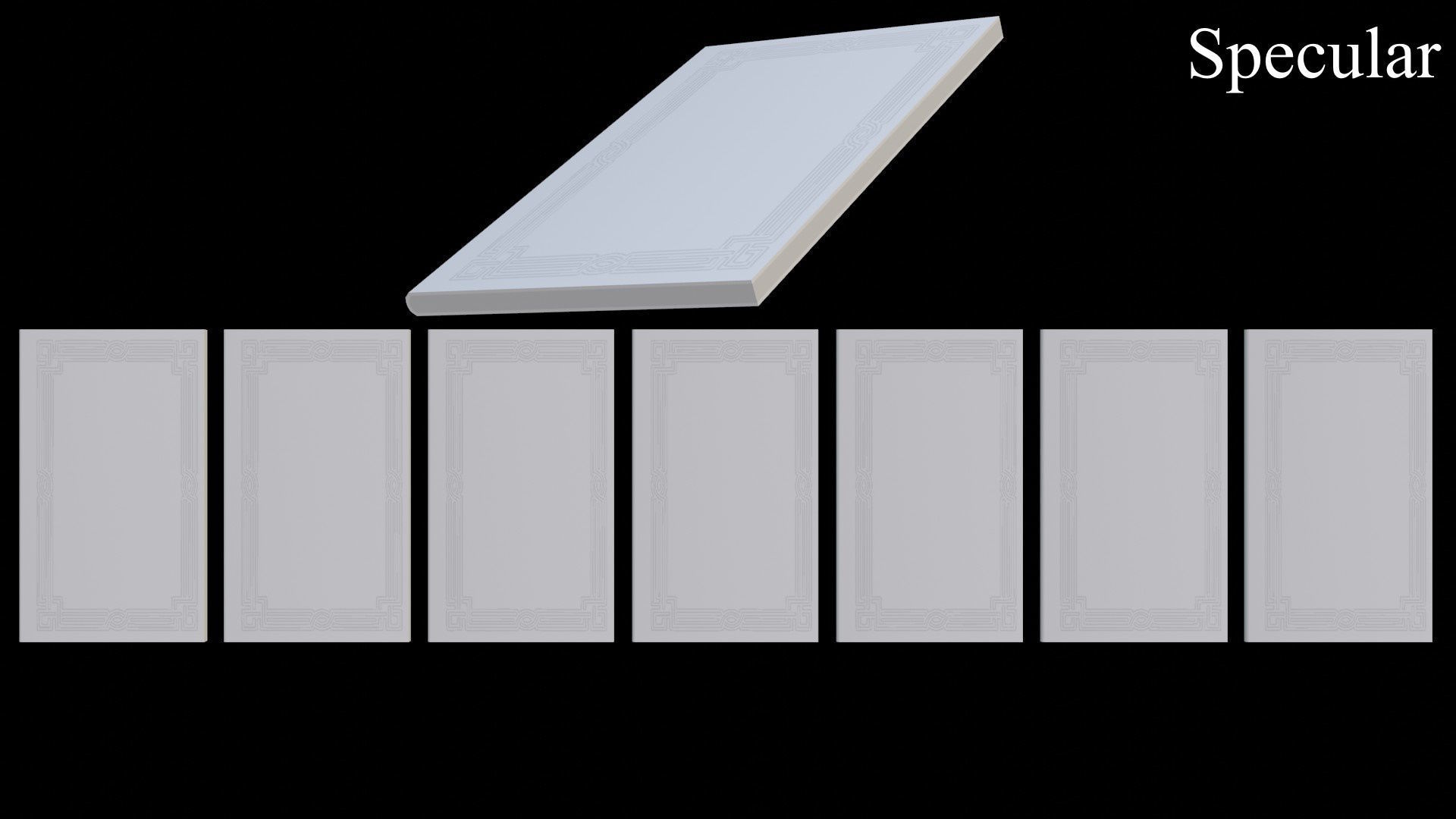 Old Magic Spells Books Low-poly 3D model_35