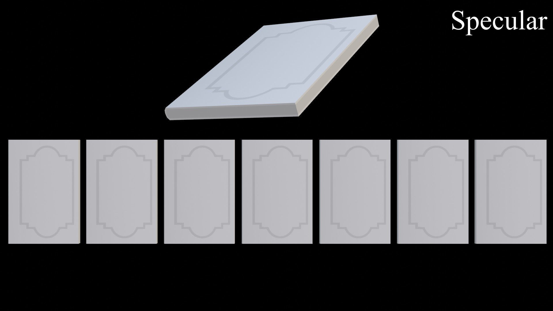 Old Magic Spells Books Low-poly 3D model_43