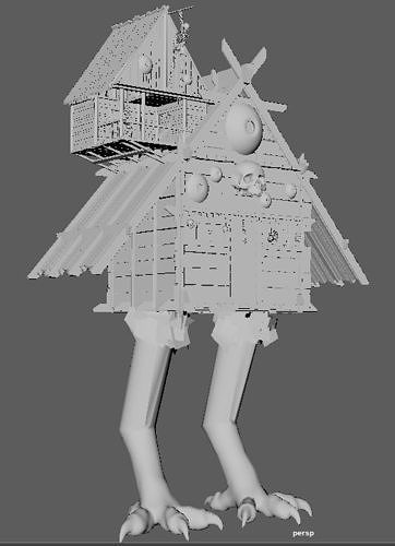 Baba Yaga Kitbash Free 3D model