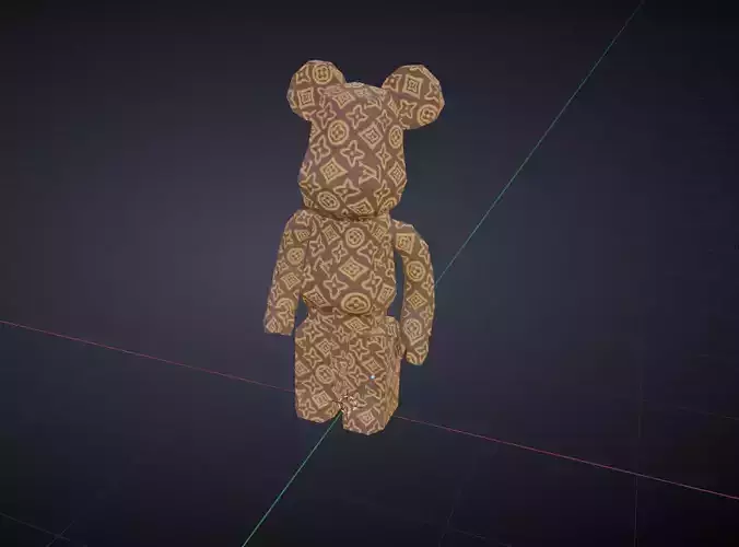 Bearbrick LV for papercraft full