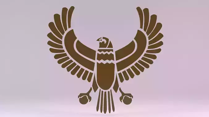 Egyptian Symbols - 042 Low-poly 3D model