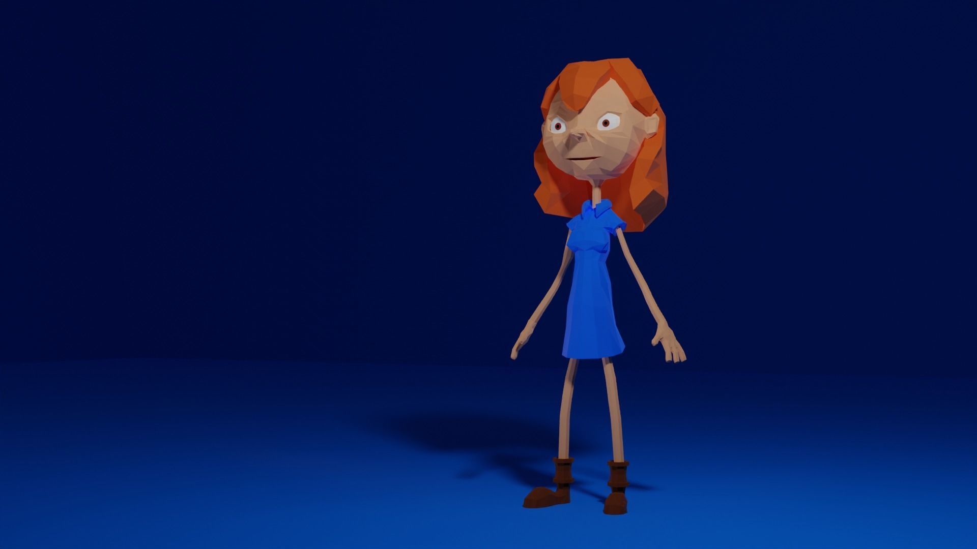 3D model Character Girl - Low Poly VR / AR / low-poly | CGTrader