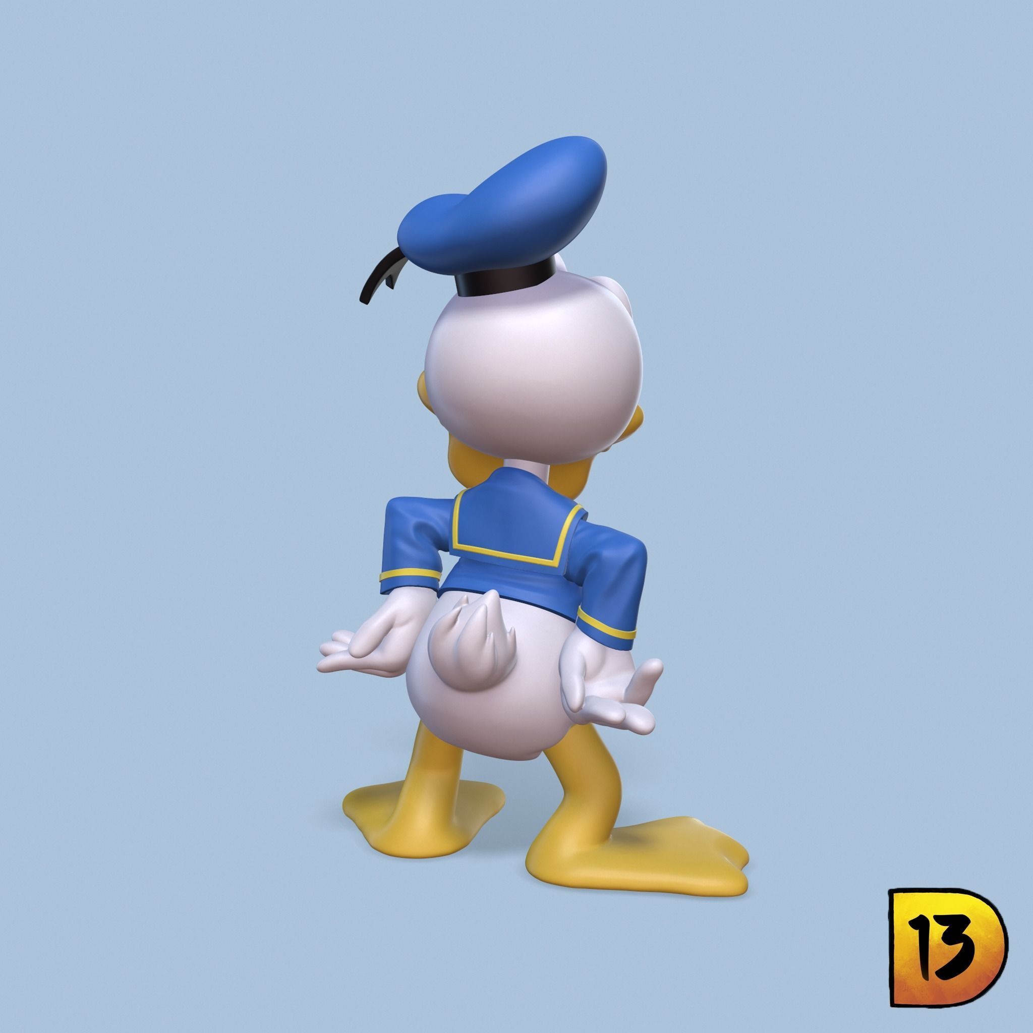 MiniPrint 002 - Donald Duck 3D print model_2