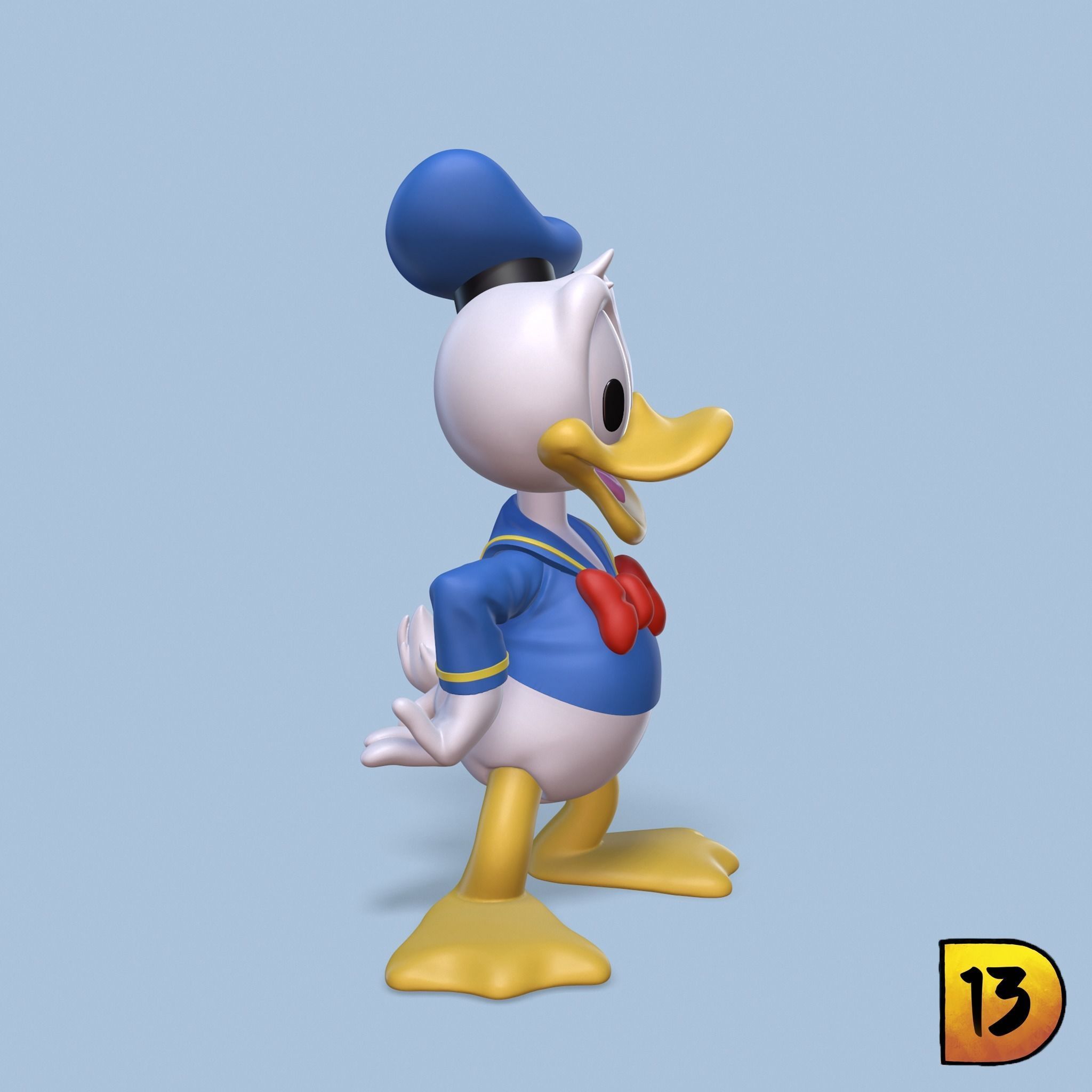 MiniPrint 002 - Donald Duck 3D print model_1