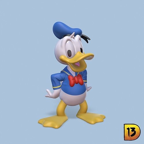 MiniPrint 002 - Donald Duck 3D print model