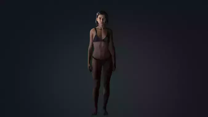 Male and female rigged animated body