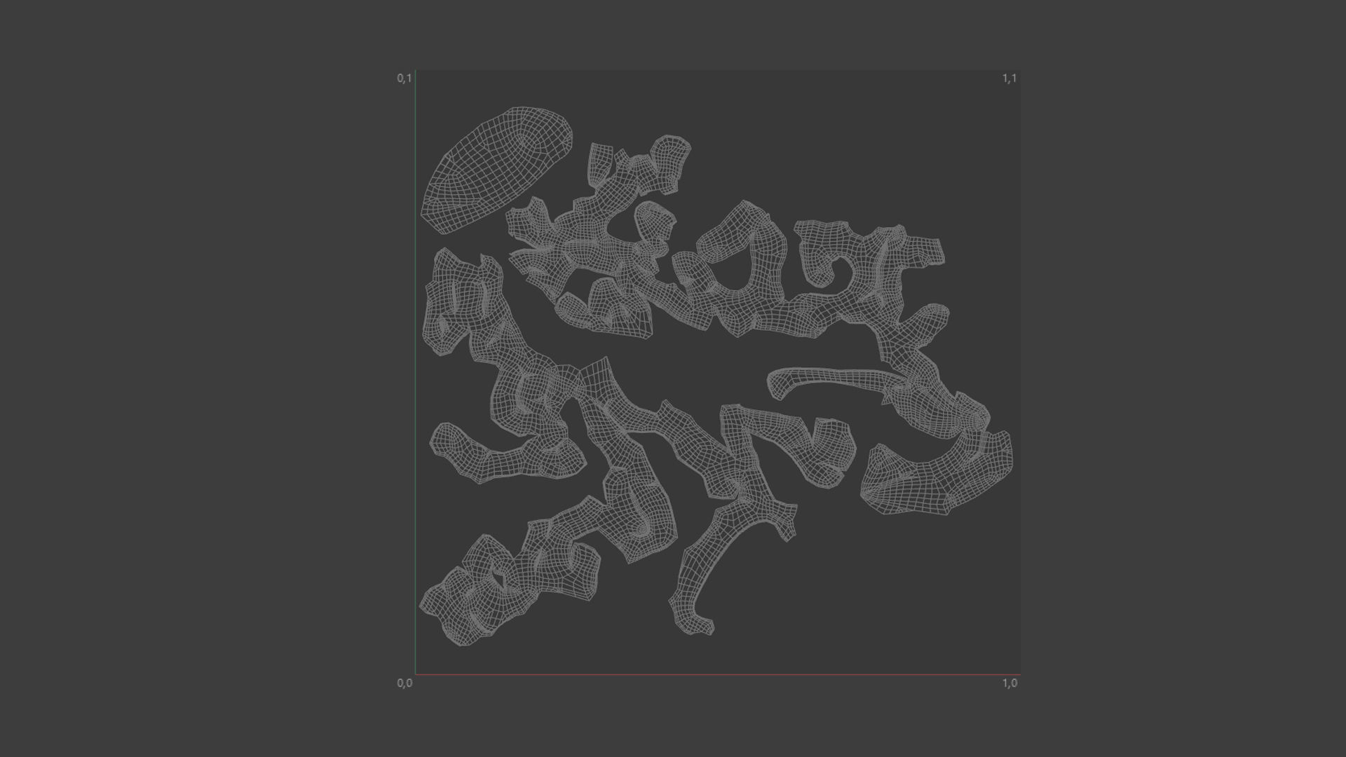 Gory Human Brain Damaged Low-poly 3D model_8