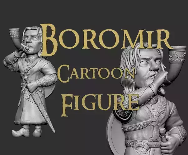 Boromir from Lord of the Rings - Cartoon Figure 