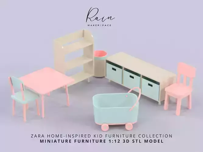 ZARA HOME INSPIRED KID MINIATURE FURNITURE COLLECTION 