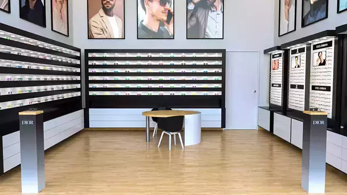 Optical Store - Interior design