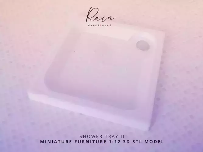 MINIATURE SHOWER TRAY II FOR 1 12 DOLLHOUSE