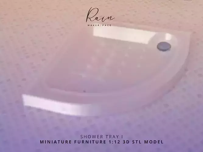 MINIATURE SHOWER TRAY FOR 1 12 DOLLHOUSE