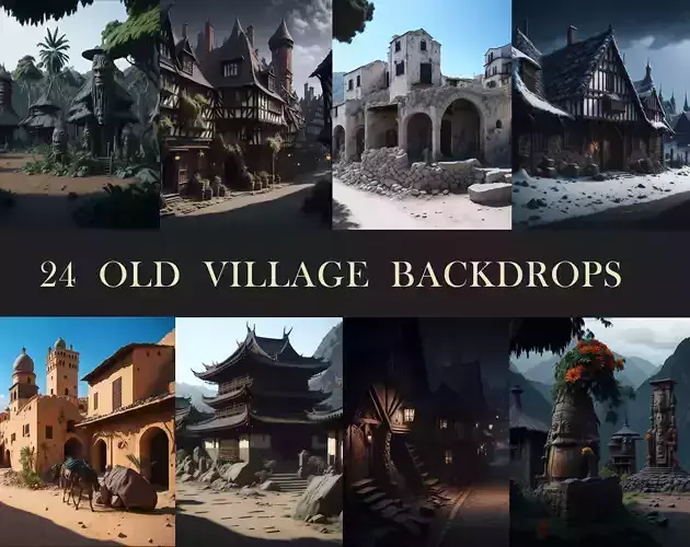 Old Village Image Backdrops Texture