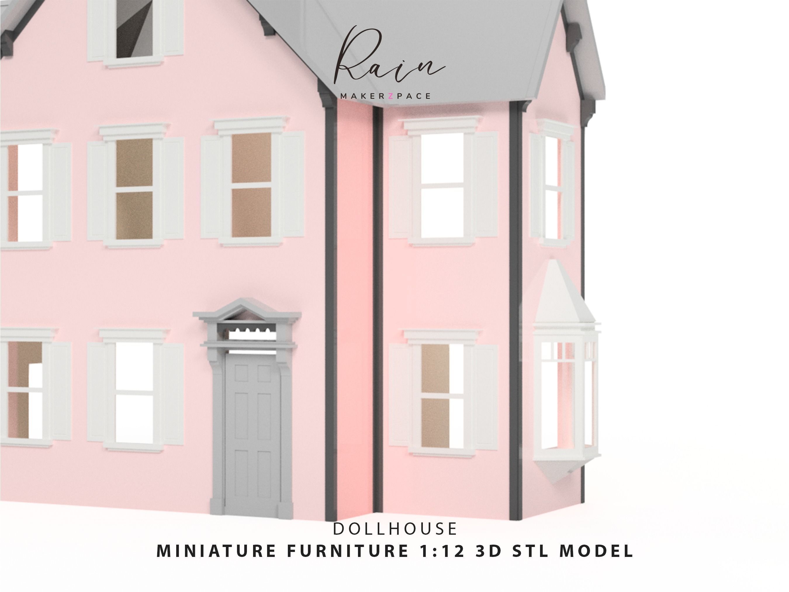 MINIATURE VICTORIAN DOLLHOUSE 3D print model_2