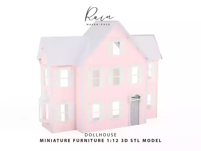 MINIATURE VICTORIAN DOLLHOUSE 3D print model