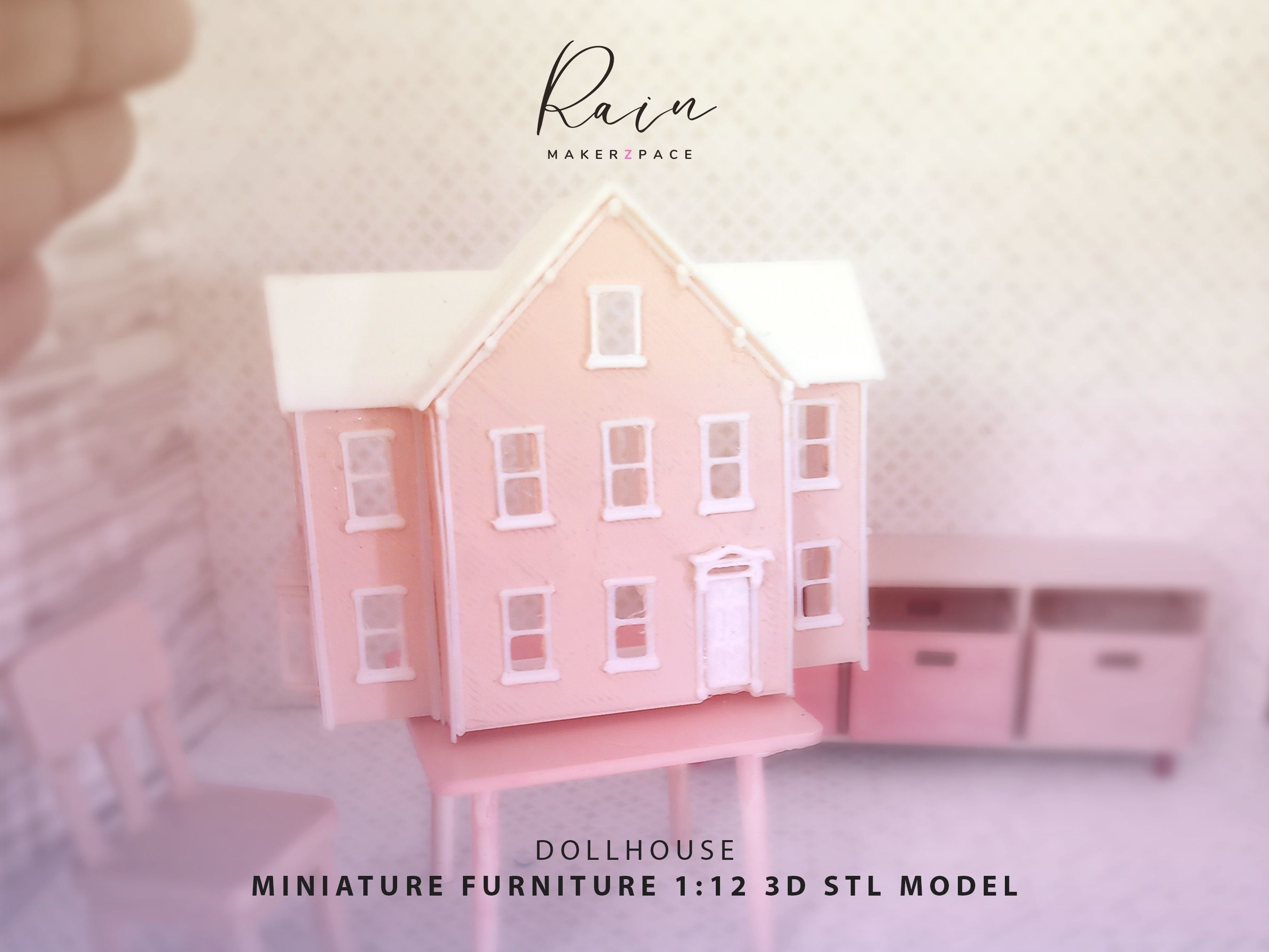 MINIATURE VICTORIAN DOLLHOUSE 3D print model_5