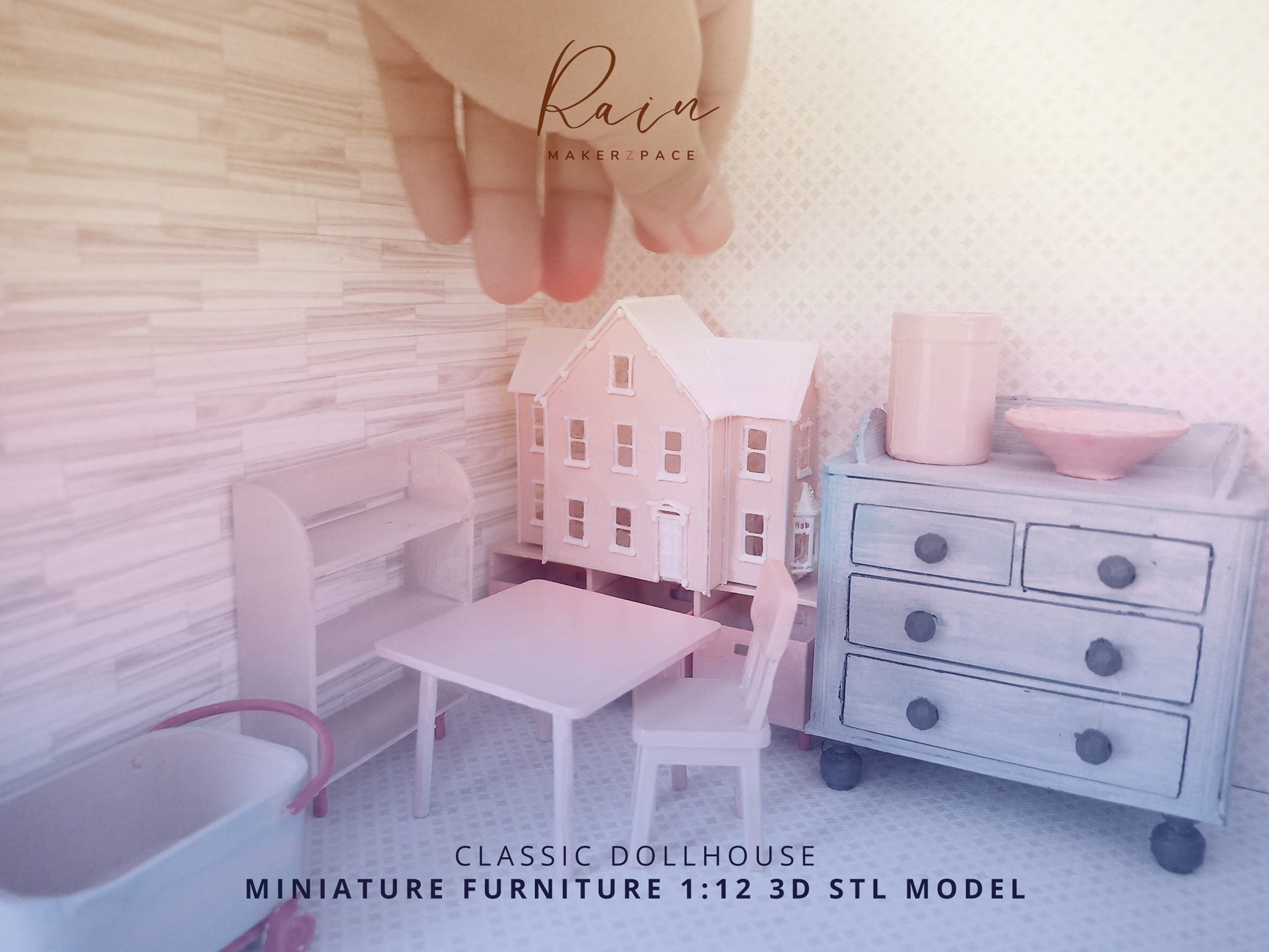 MINIATURE VICTORIAN DOLLHOUSE 3D print model_6