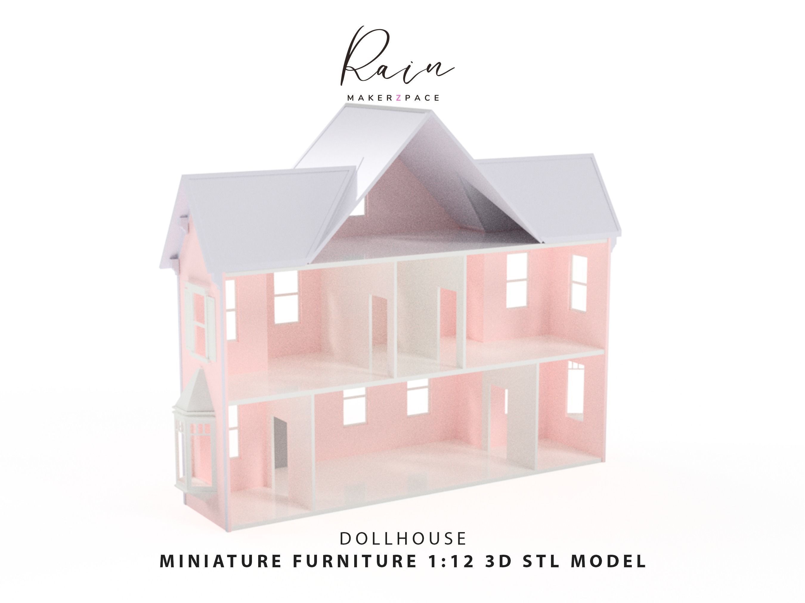 MINIATURE VICTORIAN DOLLHOUSE 3D print model_1