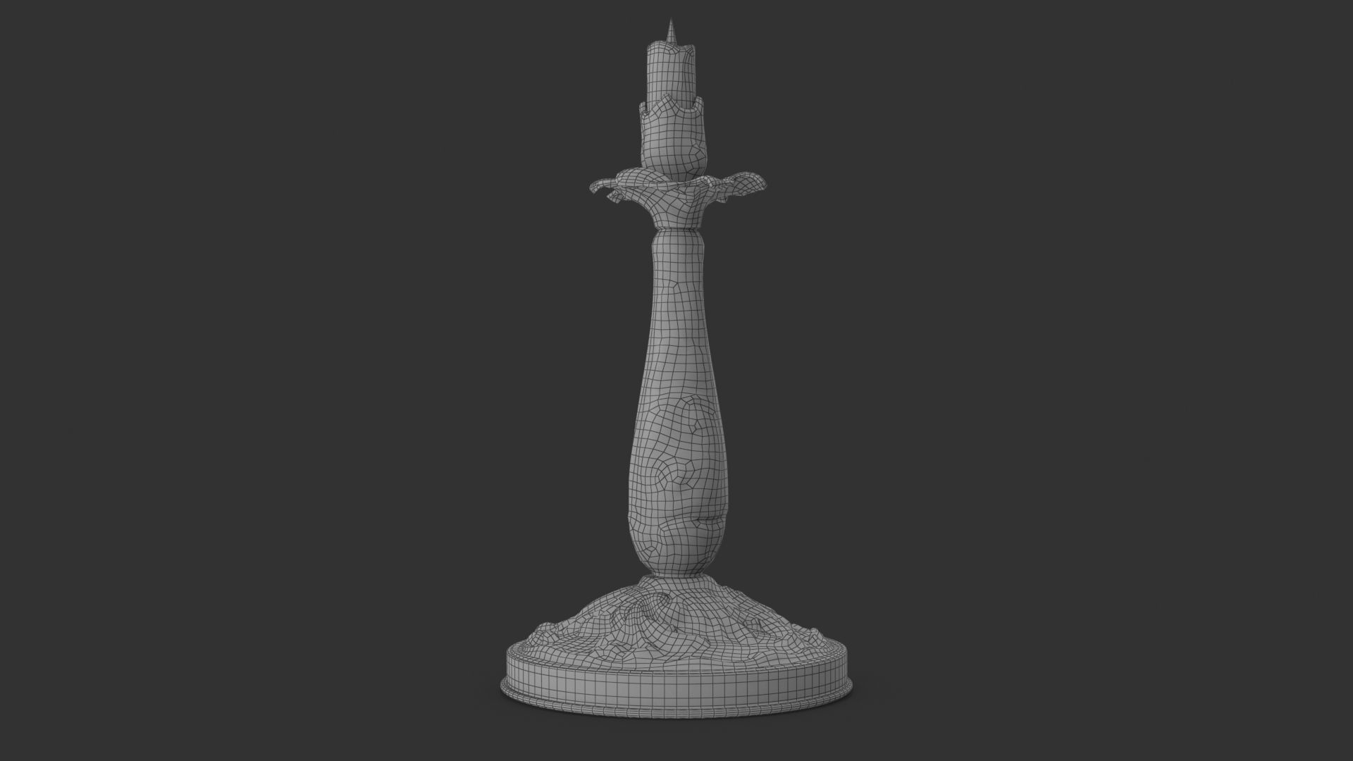 Antique Candle Holder 3D model_20