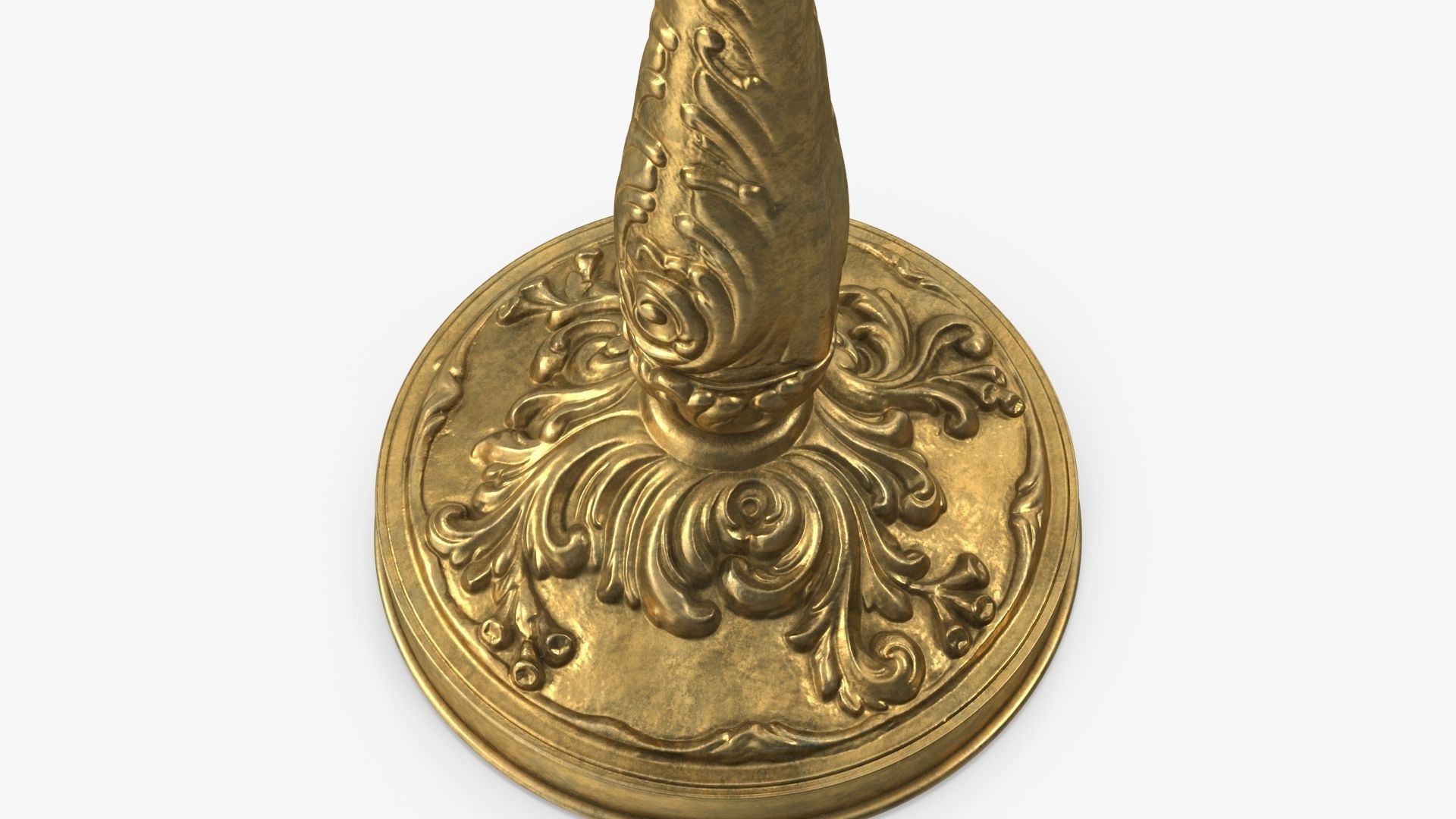 Antique Candle Holder 3D model_7