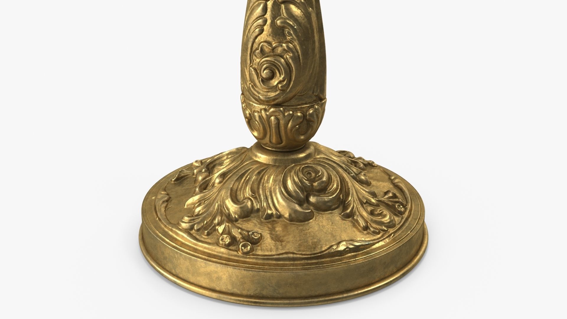 Antique Candle Holder 3D model_8