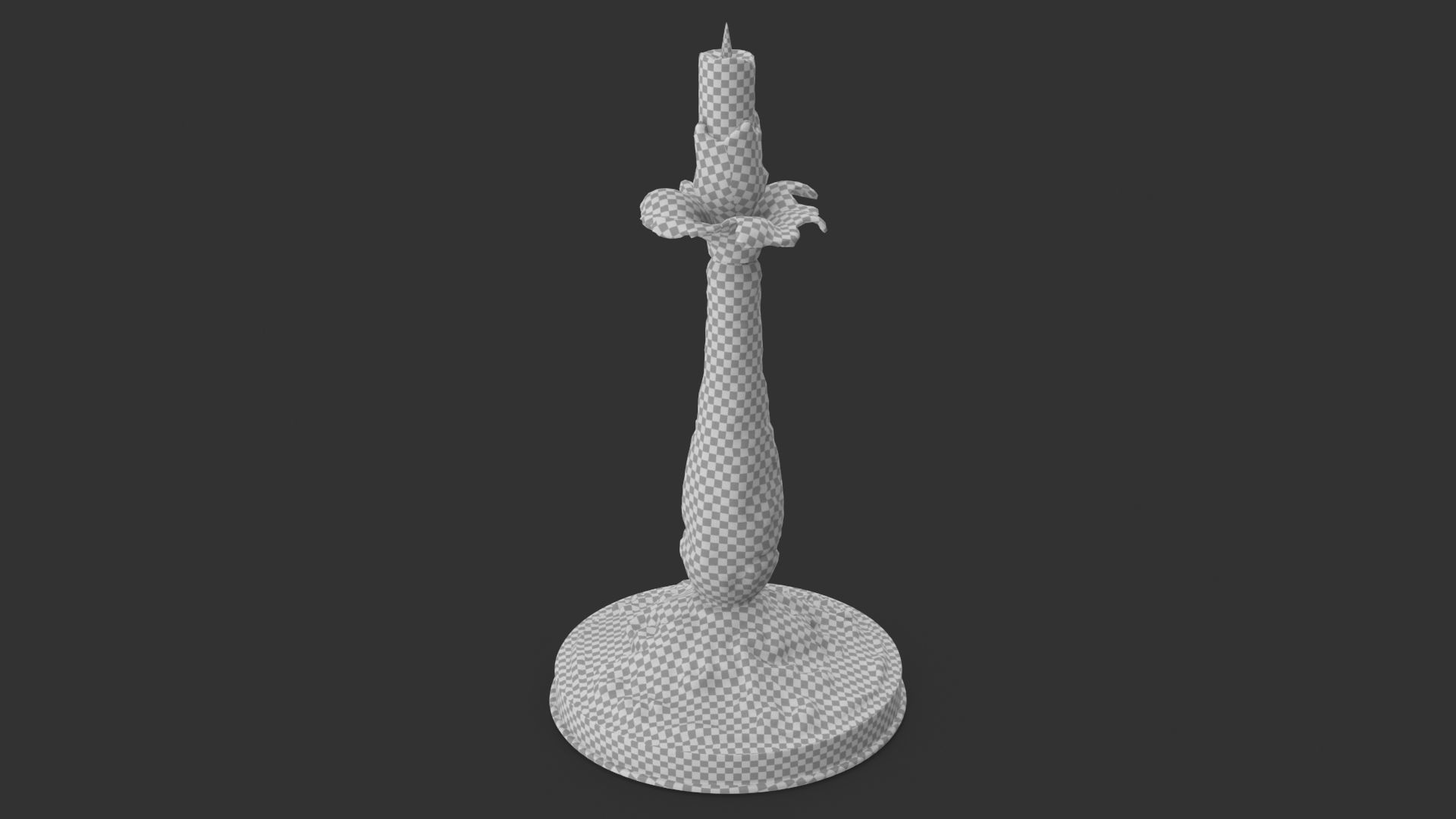 Antique Candle Holder 3D model_10