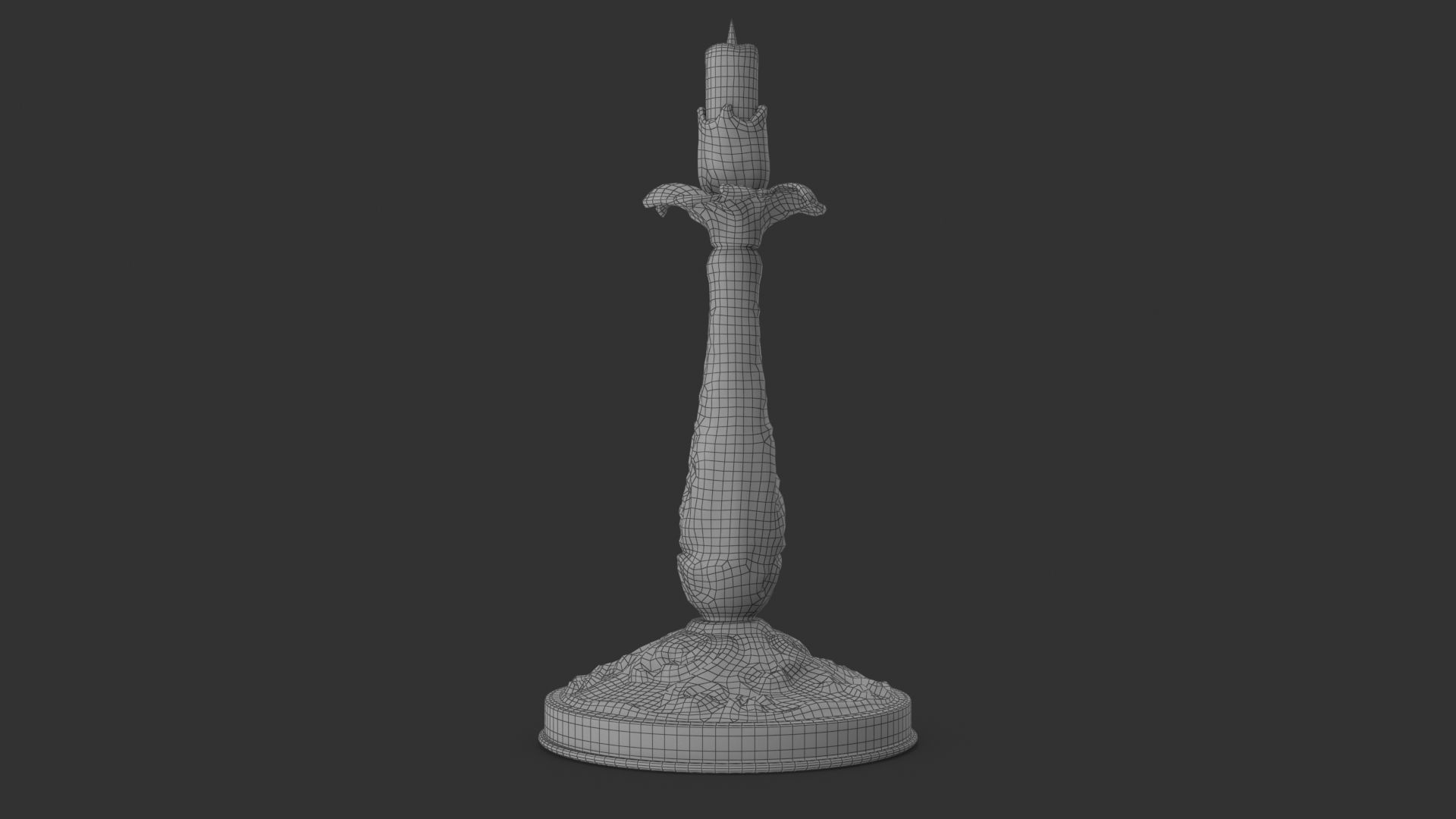 Antique Candle Holder 3D model_19