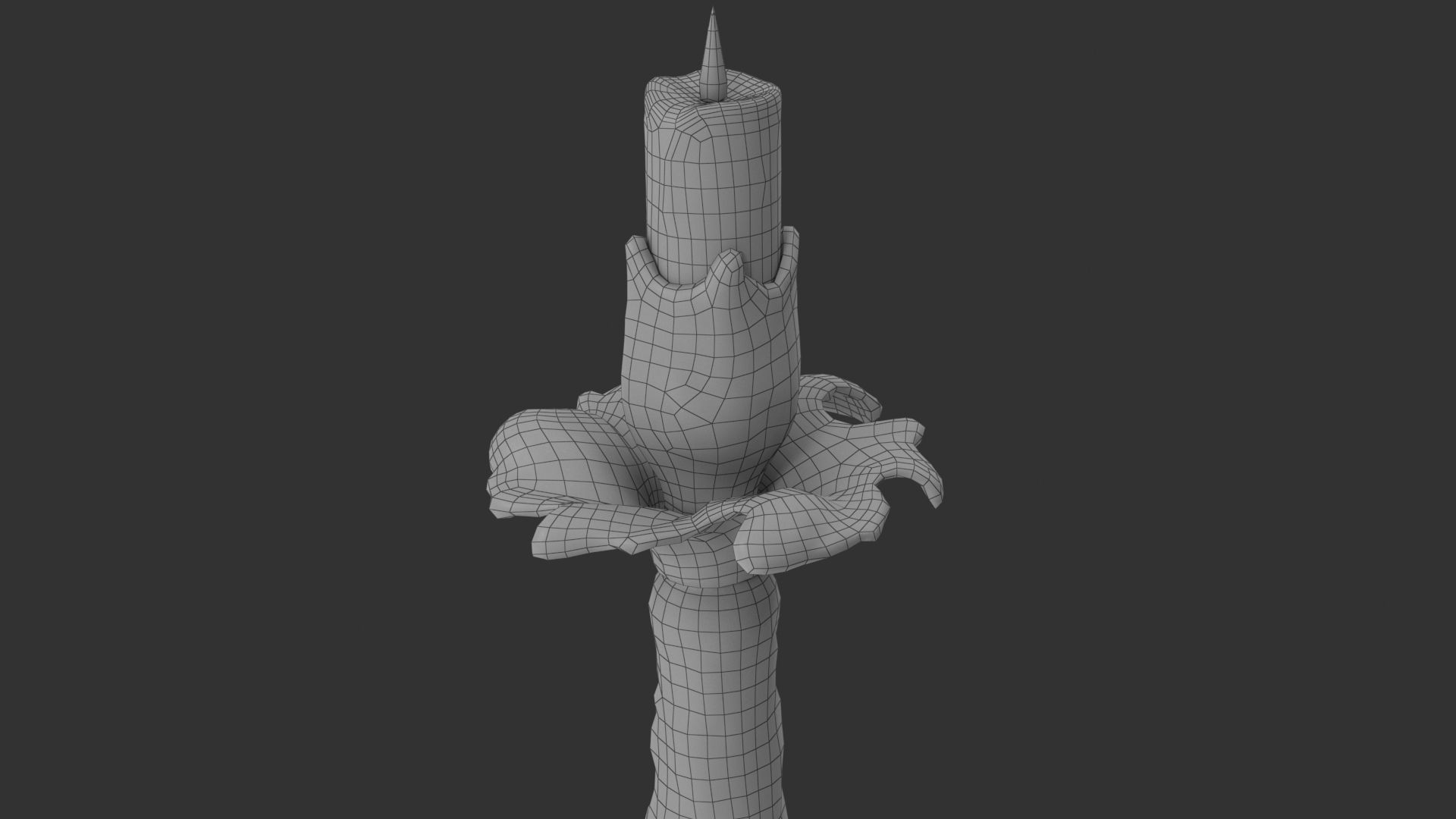 Antique Candle Holder 3D model_21