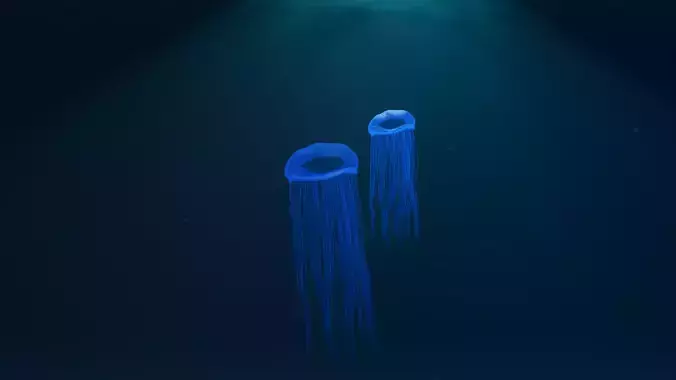 Jellyfish Low-poly 3D model