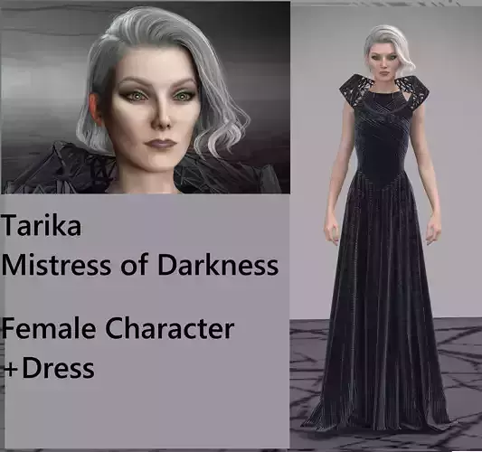 Tarika- Mistress of darkness-Female Character-Dress