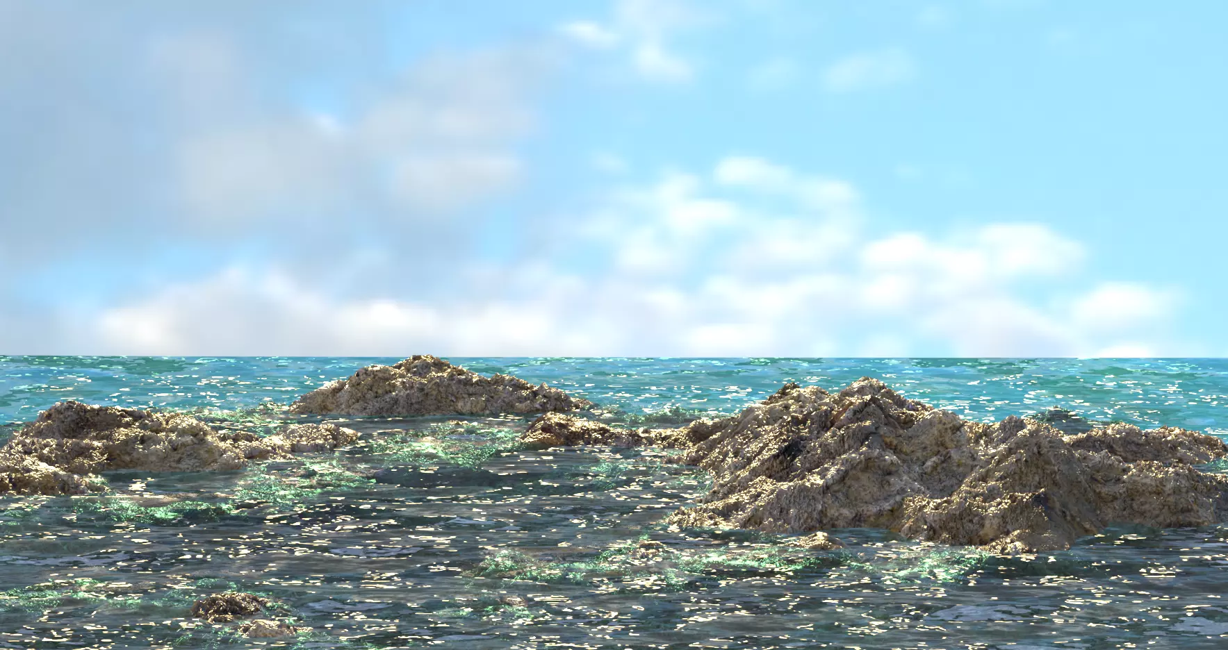 Ionian - nice free sea water shader Free 3D model_0