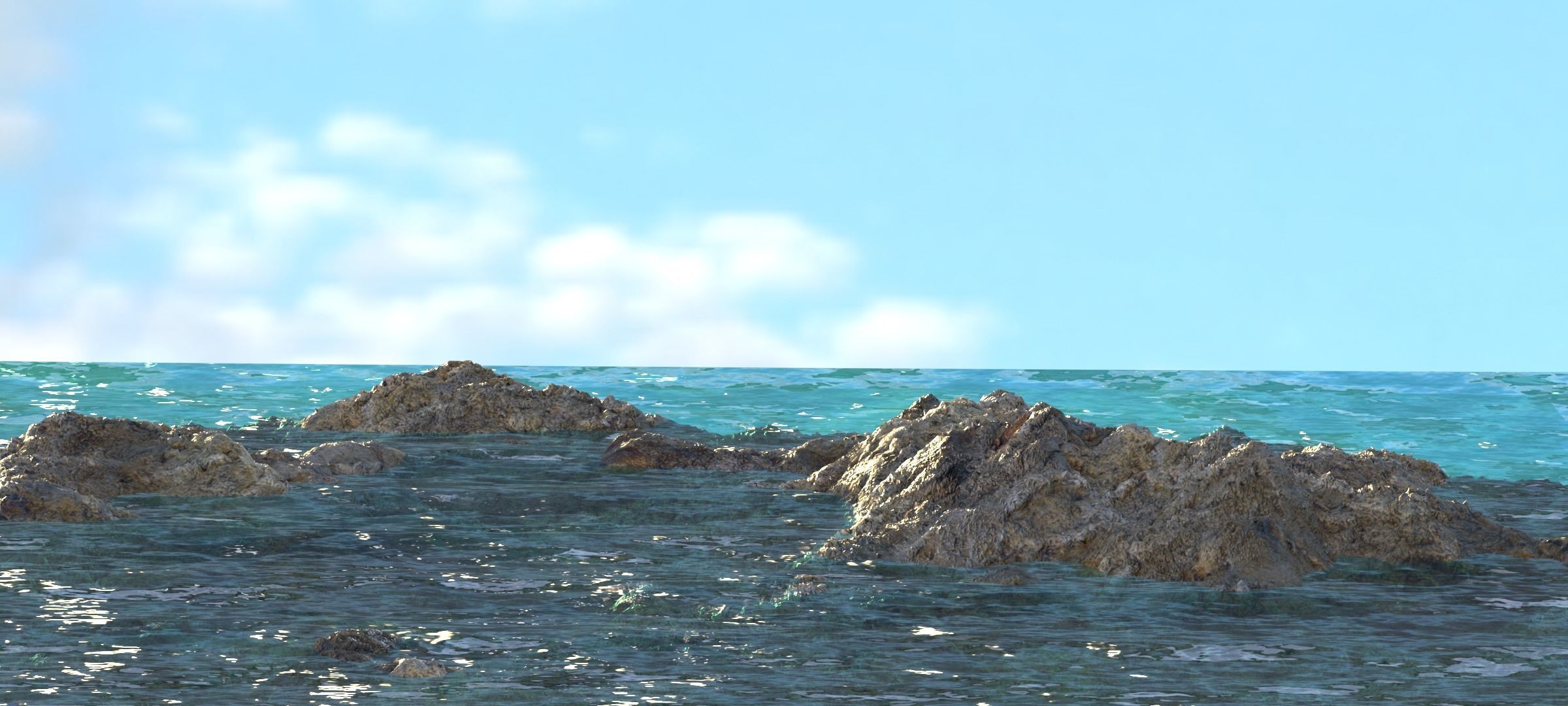 Ionian - nice free sea water shader Free 3D model_2