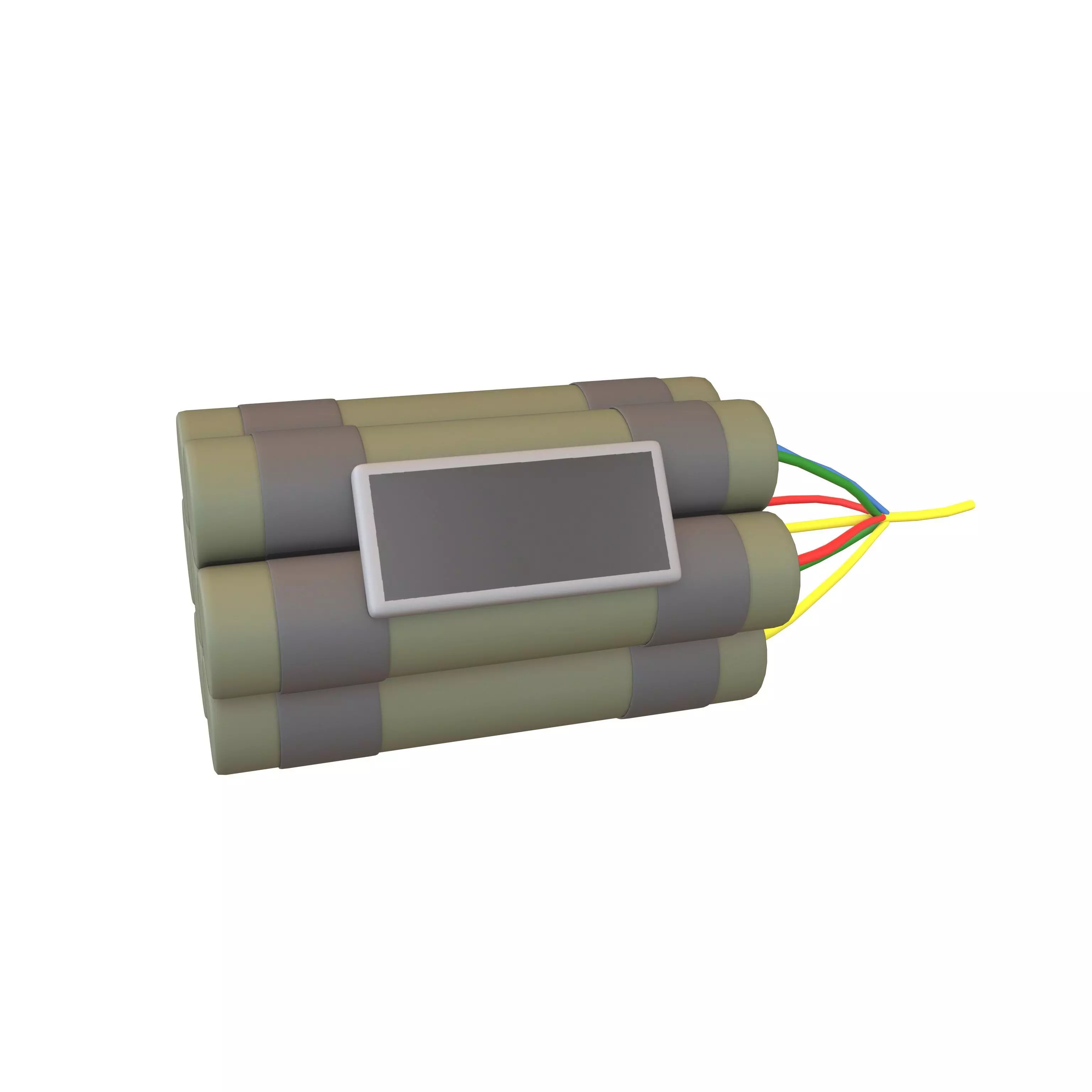 Time Bomb Icon v1 006 Low-poly 3D model_0