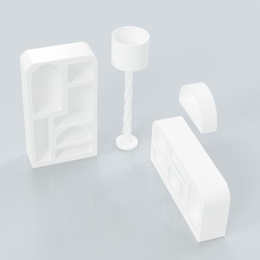MINIATURE FURNITURE ISOBEL FURNITURE COLLECTION 3D print model_1