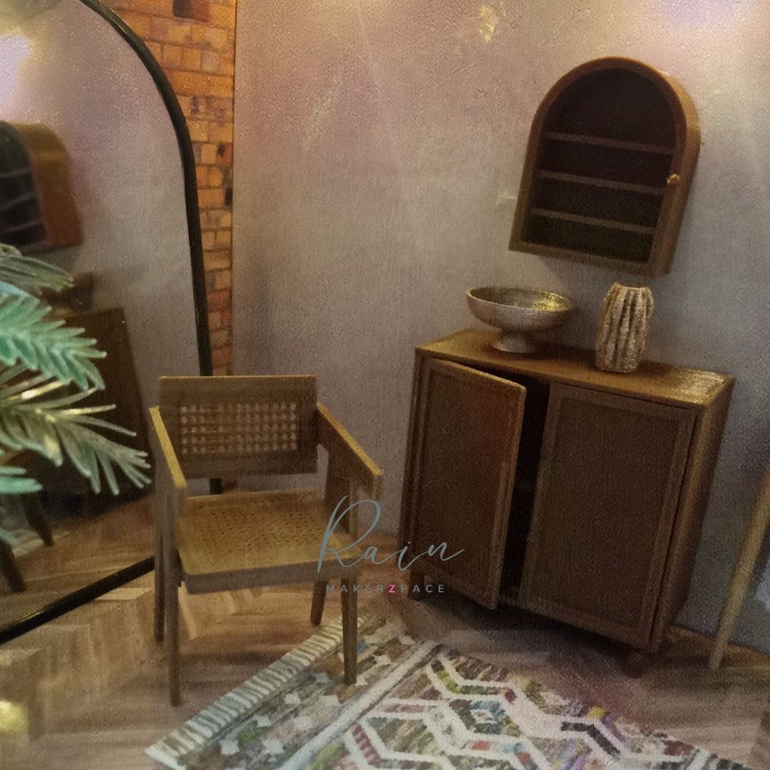 Delancey Storage Cabinet MINIATURE FURNITURE 3D print model_2