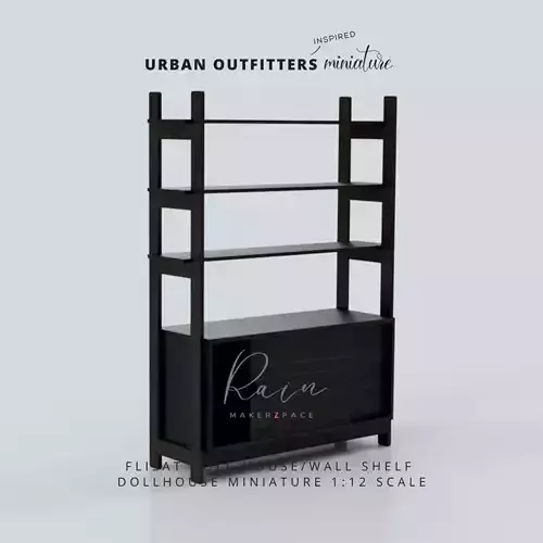 MINIATURE FURNITURE  ALONZO STORAGE HUTCH