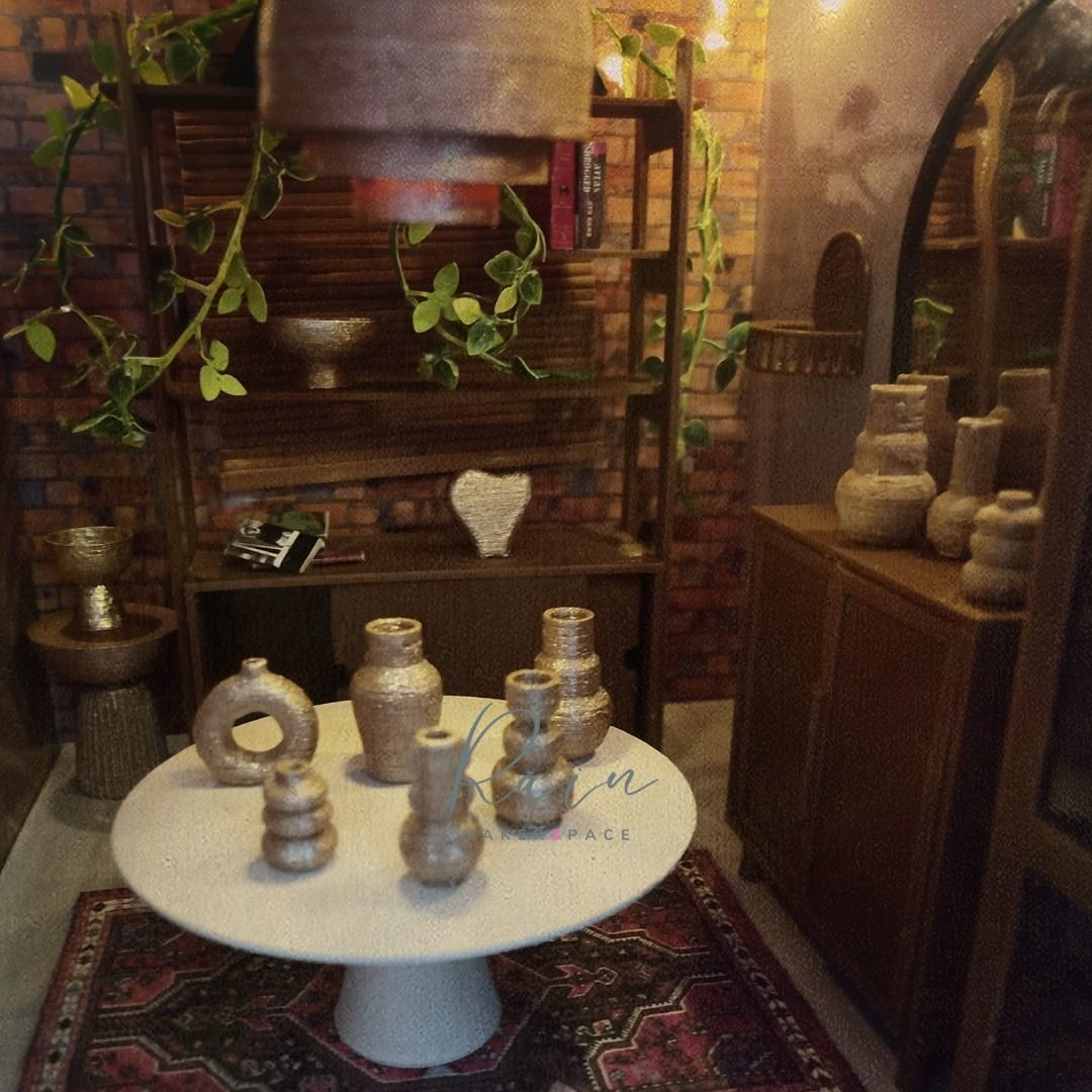 MINIATURE FURNITURE ALONZO STORAGE HUTCH 3D print model_4