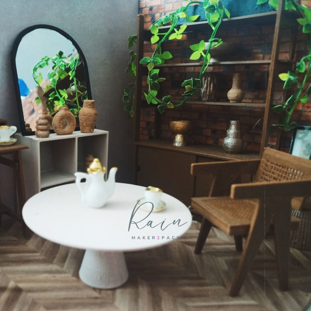 MINIATURE FURNITURE ALONZO STORAGE HUTCH 3D print model_5