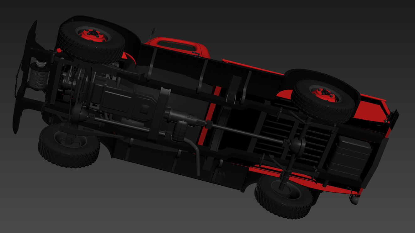Dodge Power Wagon 1946 3D model_15