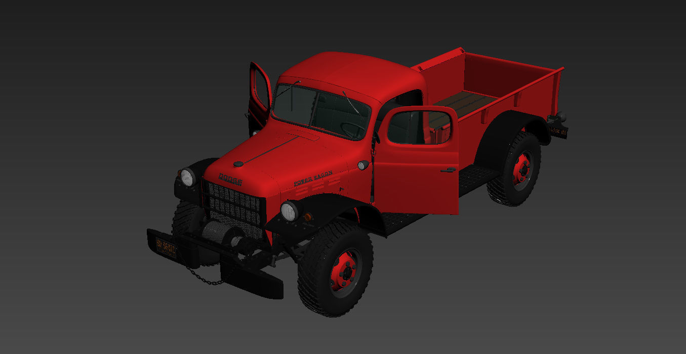 Dodge Power Wagon 1946 3D model_14