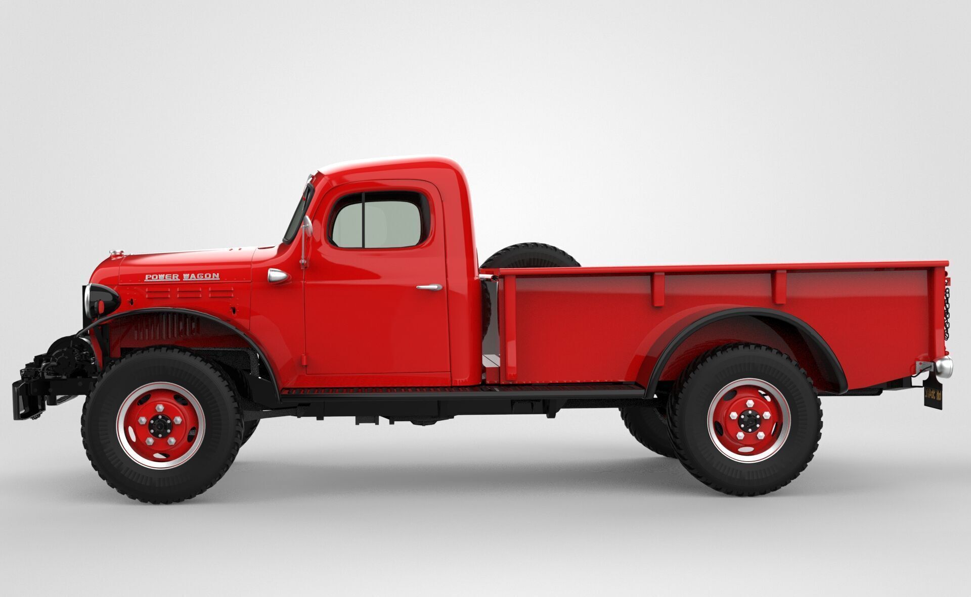 Dodge Power Wagon 1946 3D model_1