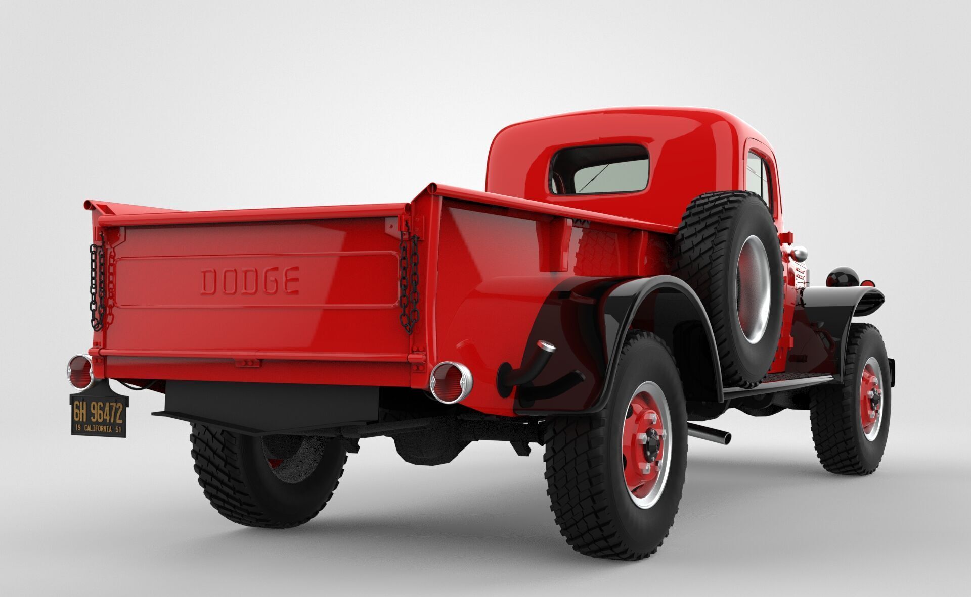 Dodge Power Wagon 1946 3D model_5