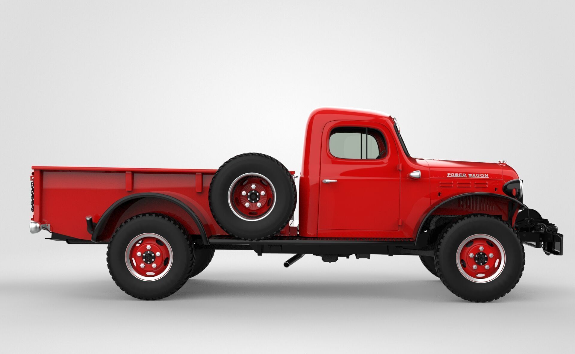 Dodge Power Wagon 1946 3D model_7
