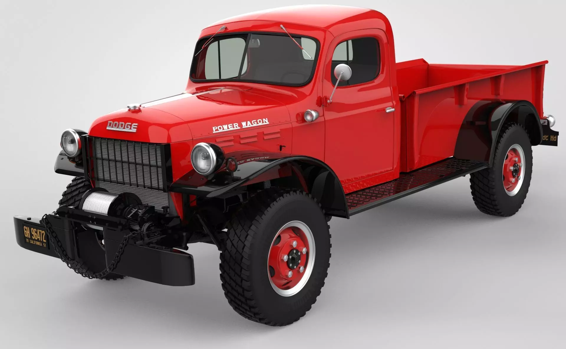 Dodge Power Wagon 1946 3D model_0
